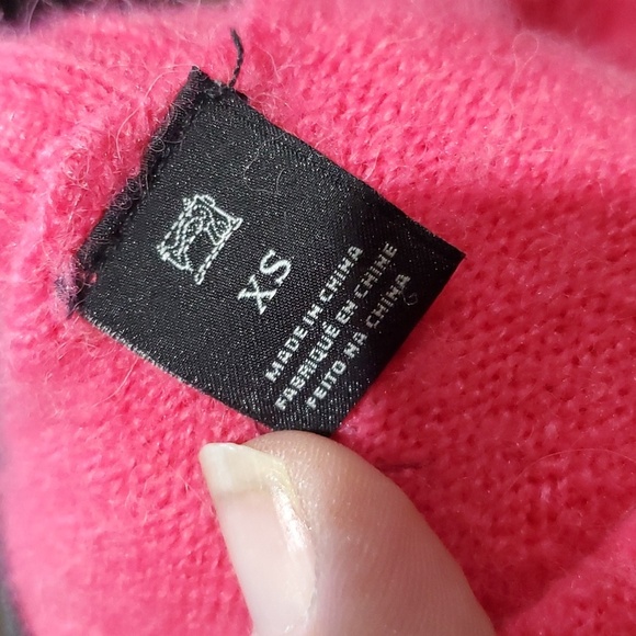 Maison scotch wool alpaca blend smart tarte bold pink and green 2 pack sweaters - Picture 6 of 9